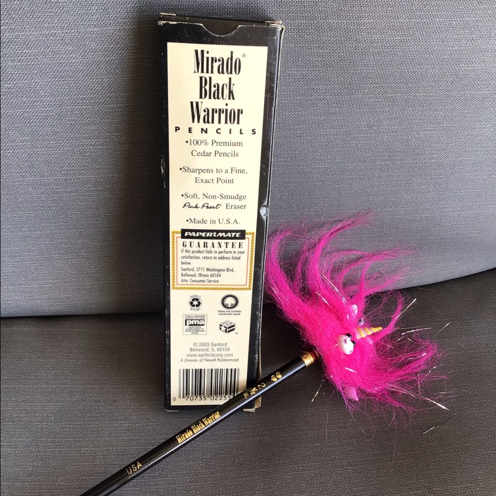 Mirado Black Warrior Pencils w/ Unicorn Pencil Topper